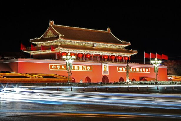 brown temple during nighttime